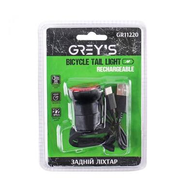 Ліхтарик на велосипед задній Greys 20хLEDs 20lm 400mAh (GR11220) фото №2