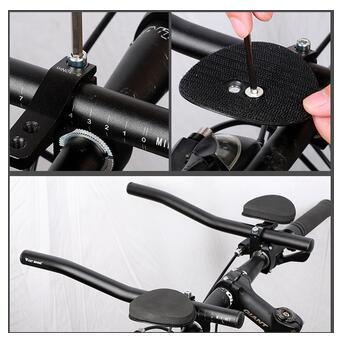 Кермо-лежак для шосейного велосипеда West Biking 0815017 Black фото №6
