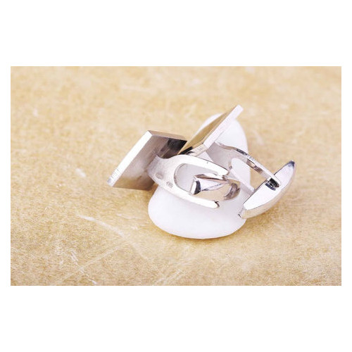 Серебряные запонки S-Oniks со вставкой эмали (10.2 г) (25024-10,2) фото №4