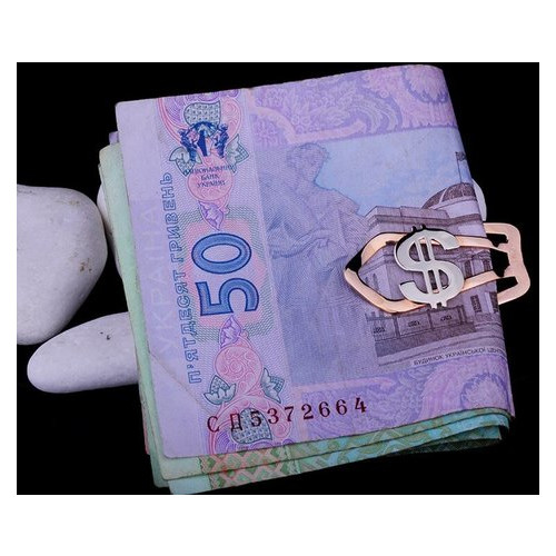 Золотой зажим для денег G-Oniks Доллар (5.48 г) (заж00062-5,48) фото №3