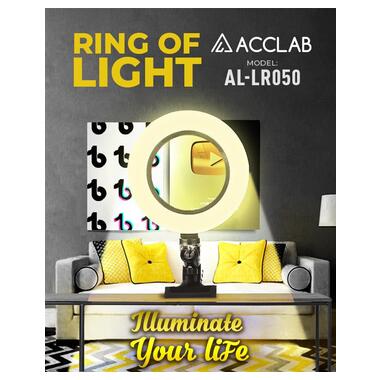 Кільцева USB LED-лампа ACCLAB AL-LR050 (1283126511578) фото №2