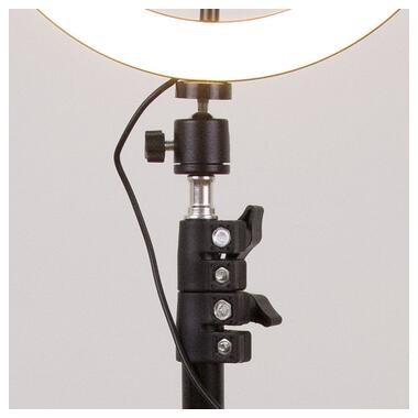Кільцева світлодіодна LED лампа Epik Flat Ring 10 + tripod 2.1m Black фото №20
