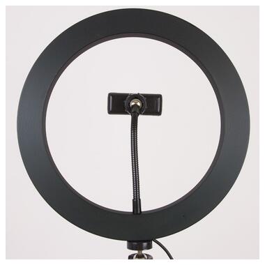 Кільцева світлодіодна LED лампа Epik Flat Ring 10 + tripod 2.1m Black фото №16