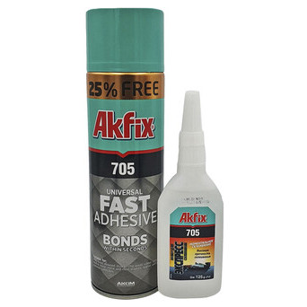 Клей із активатором Akfix 705 Fast Adhesive 125 грам фото №2