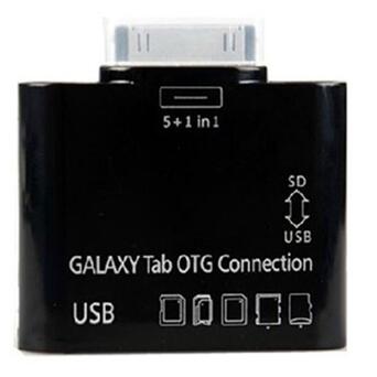 Кардрідер OTG, USB, SD/MMC/MS/TF/M2, чорний, коробка фото №1
