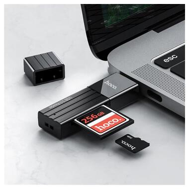 Кардрідер USB3.0 Hoco HB20 Black (HB20U3) фото №3