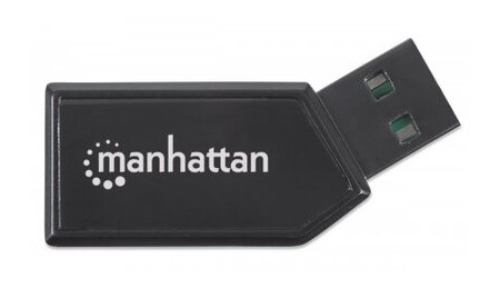 Картридер Manhattan mini USB2.0 Black, Mobile внешний (101677) фото №2