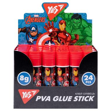 Клей-олівець YES 8г PVA Marvel.Avengers (320275) фото №2