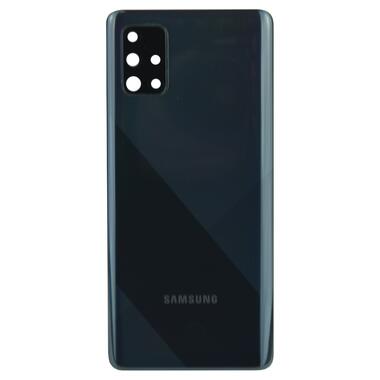 Задня частина корпусу Samsung Galaxy A71 2020 SM-A715 Black (з склом камери) фото №1