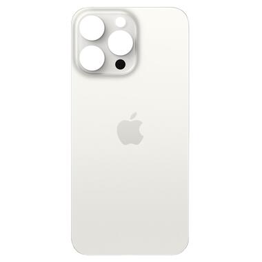 Кришка задня iPhone 15 Pro Max White (великий виріз під камеру) фото №1
