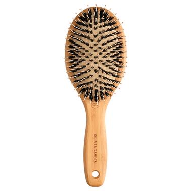 Щітка для волосся масажна бамбукова Olivia Garden Bamboo Touch Detangle Combo M (ID1680) фото №1