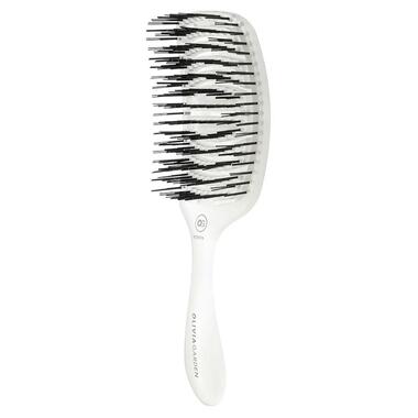 Щітка для тонкого волосся Olivia Garden ESSENTIAL CARE FLEX Fine Hair Memory Flex Bristles Ice White (ID2078) фото №1