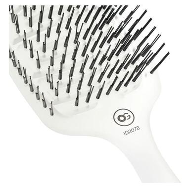 Щітка для тонкого волосся Olivia Garden ESSENTIAL CARE FLEX Fine Hair Memory Flex Bristles Ice White (ID2078) фото №3
