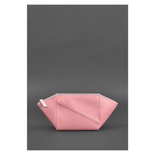 Жіноча шкіряна рожева косметичка Краст Blank Note BN-CB-2-pink-peach фото №4