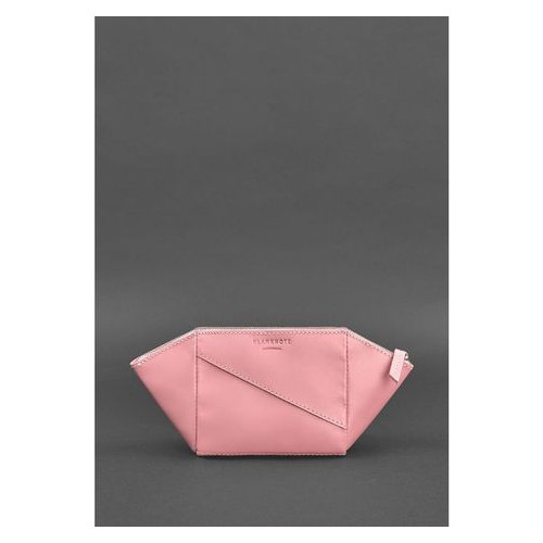 Жіноча шкіряна рожева косметичка Краст Blank Note BN-CB-2-pink-peach фото №1