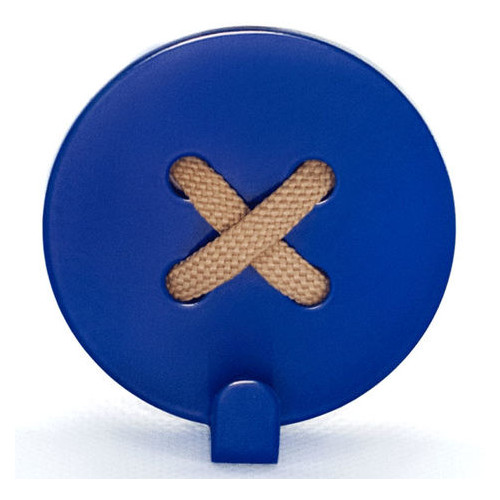 Вішалка настінна Glozis Button Blue H-027 8х8 фото №1