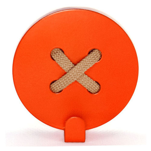 Вішалка настінна Glozis Button Orange H-025 8х8 фото №1