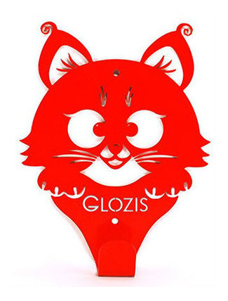 Вішалка настінна Glozis Kitty Red фото №1