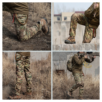 Тактичні штани Soft shell S.archon IX6 Camouflage CP 2XL фото №3