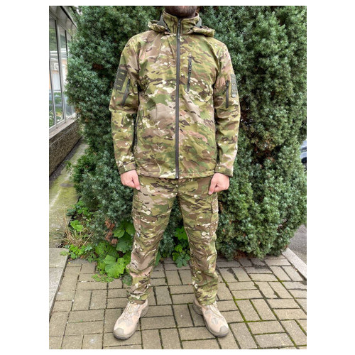 Чоловічий армійський костюм тактична форма на флісі Мультикам ЗСУ XL 8657 хакі фото №1