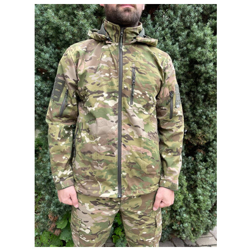 Чоловічий армійський костюм тактична форма на флісі Мультикам ЗСУ XL 8657 хакі фото №6