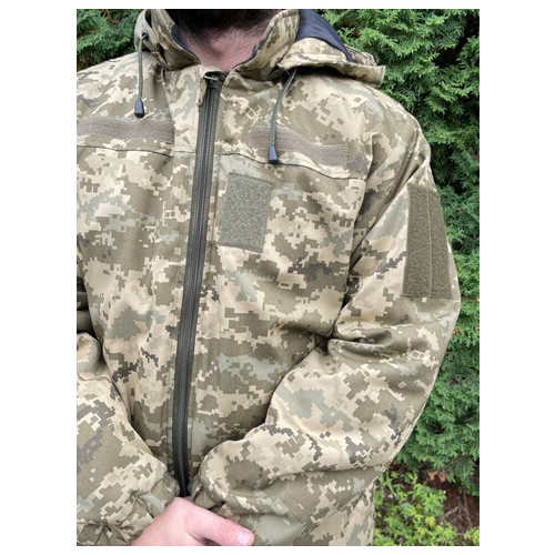 Куртка-бушлат військова чоловіча тактична ЗСУ Піксель 8724 58 розмір фото №3