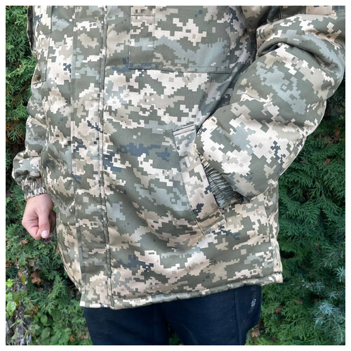 Куртка-бушлат військова чоловіча тактична ЗСУ Піксель 8729 52 розмір фото №4