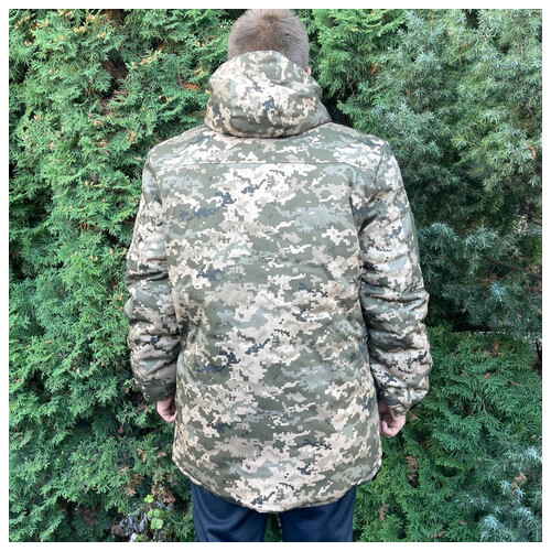 Куртка-бушлат військова чоловіча тактична ЗСУ Піксель 8763 58 розмір фото №3