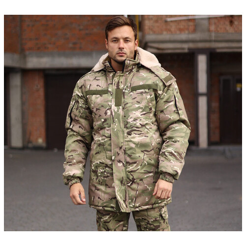 Куртка-бушлат військова чоловіча тактична ЗСУ Мультикам 8586 50 розмір фото №1