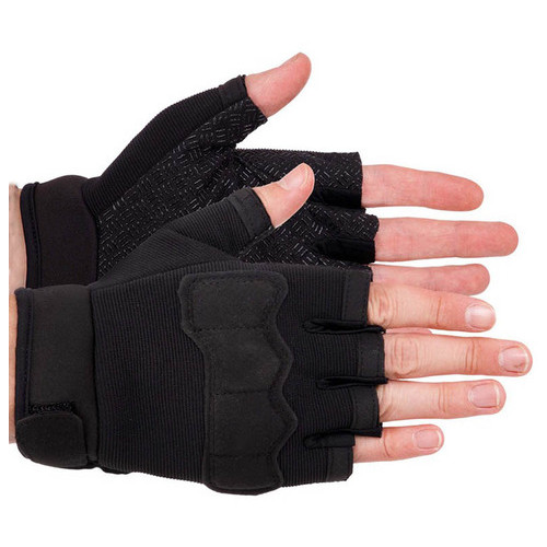 Тактичні рукавички з відкритими пальцями FDSO BC-8789 L Чорний (07508035) фото №1
