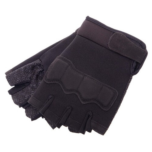 Тактичні рукавички з відкритими пальцями FDSO BC-8789 L Чорний (07508035) фото №6