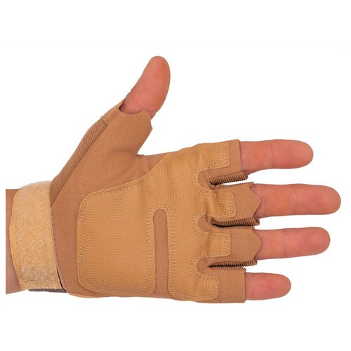 Тактичні рукавички з відкритими пальцями FDSO BC-8788 M Хакі (07508044) фото №2