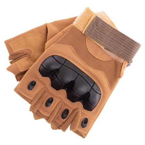 Тактичні рукавички з відкритими пальцями FDSO BC-8788 M Хакі (07508044) фото №6