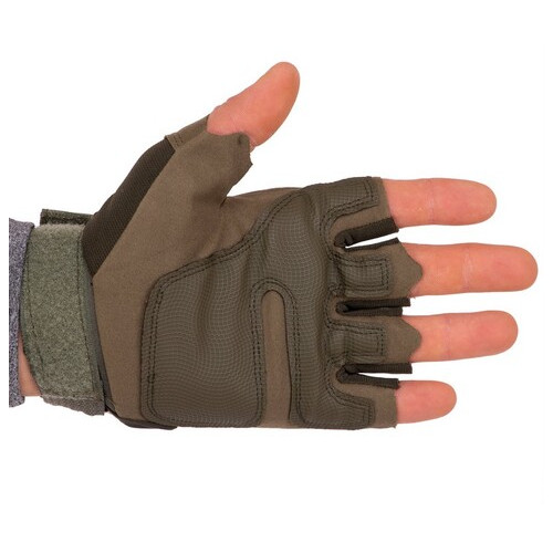 Тактичні рукавички з відкритими пальцями FDSO BC-8788 XL Оливковий (07508044) фото №5