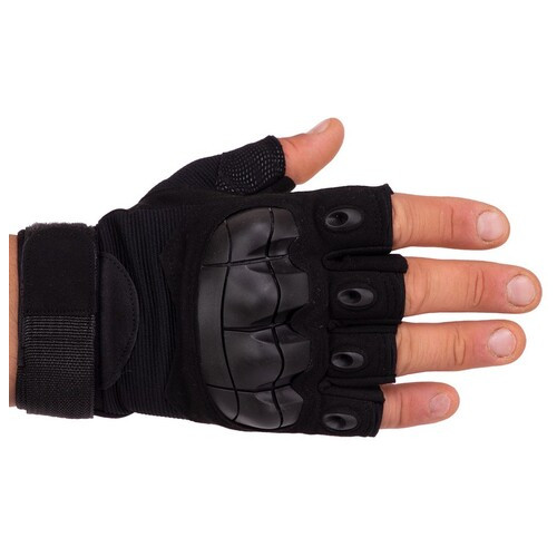 Тактичні рукавички з відкритими пальцями FDSO BC-8788 XL Чорний (07508044) фото №3