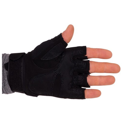Тактичні рукавички з відкритими пальцями FDSO BC-8788 XL Чорний (07508044) фото №2