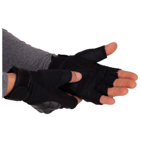 Тактичні рукавички з відкритими пальцями FDSO BC-8788 XL Чорний (07508044) фото №5
