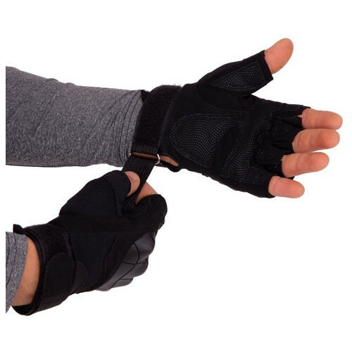 Тактичні рукавички з відкритими пальцями FDSO BC-8788 XL Чорний (07508044) фото №4