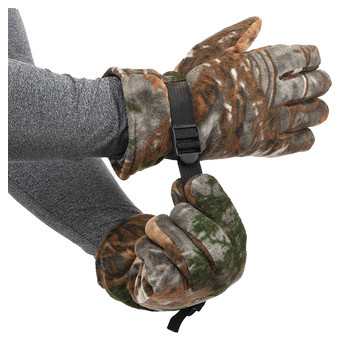 Рукавички для полювання та риболовлі на хутрі із закритими пальцями FDSO BC-8563 L Камуфляж Ліс (07508082) фото №4