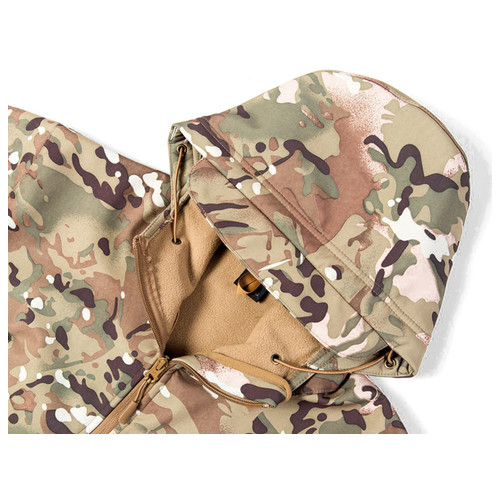 Тактична куртка Pave Hawk PLY-6 Camouflage CP 3XL водонепроникна чоловіча камуфляжна з капюшоном фото №6