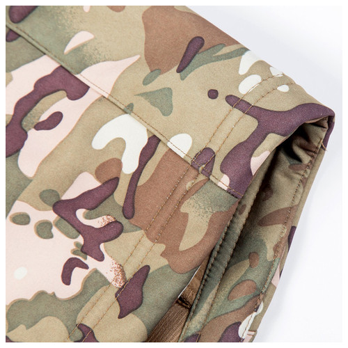 Тактична куртка Pave Hawk PLY-6 Camouflage CP M камуфляжна водонепроникна з кишенями та затяжками фото №7
