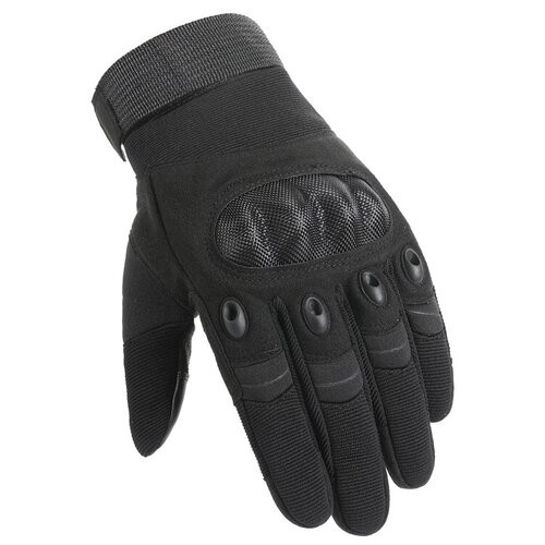 Перчатки тактические Primo Carbon полнопалые, сенсорные, размер L - Black фото №3