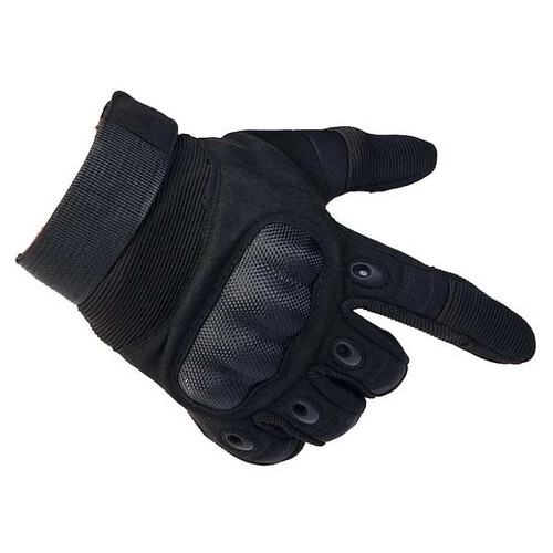 Перчатки тактические Primo Carbon полнопалые, сенсорные, размер L - Black фото №2