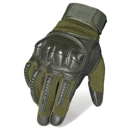 Перчатки тактические Primo Profi полнопалые, сенсорные, размер L - Army Green фото №2