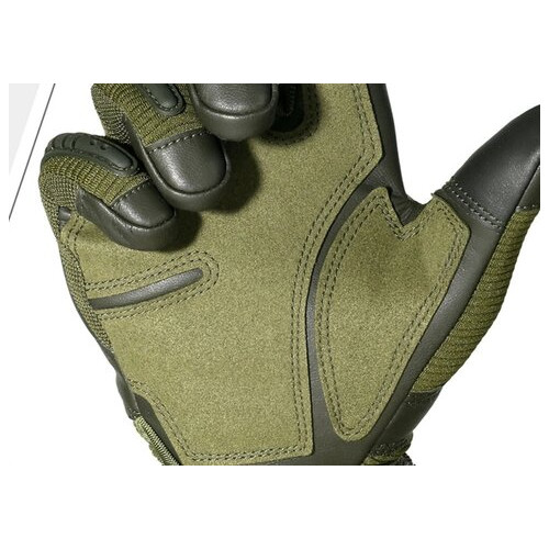 Перчатки тактические Primo Profi полнопалые, сенсорные, размер L - Army Green фото №4