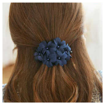 Шпилька для волосся з квітами Blue flowers (Z-0044) фото №1