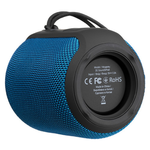 Акустична система 2E SoundXPod TWS MP3 Wireless Waterproof Blue (2E-BSSXPWBL) фото №6