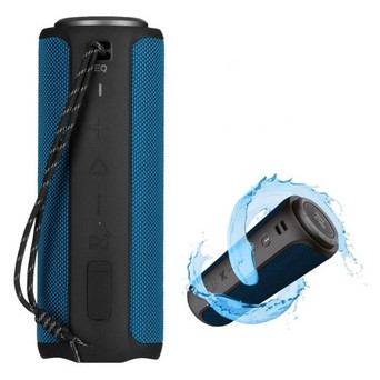 Акустична система 2E SoundXTube Plus TWS MP3 Wireless Waterproof Blue (2E-BSSXTPWBL) фото №1