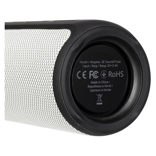 Акустична система 2E SoundXTube TWS MP3 Wireless Waterproof Grey (2E-BSSXTWGY) фото №7