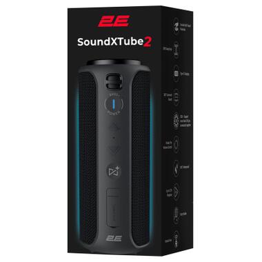 Акустична система 2E SoundXTube2 TWS MP3 Wireless Waterproof Black (2E-BSSXT2WBK) фото №7